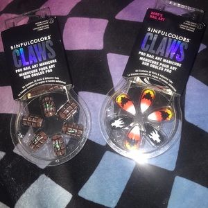 🎃🪦🆕2 Sets of BNIP Sinful Colors Claws Halloween Themed Nails!🎃RARE!!